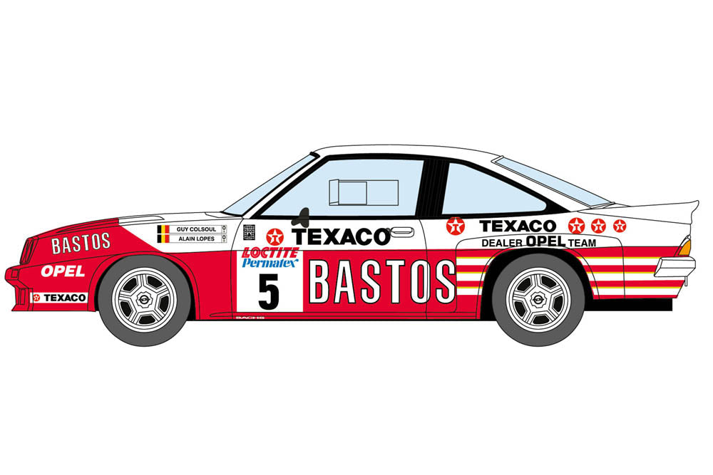 AUTOCOLLANTS OPEL 400 BASTOS TEXACO RALLY TEAM 1985