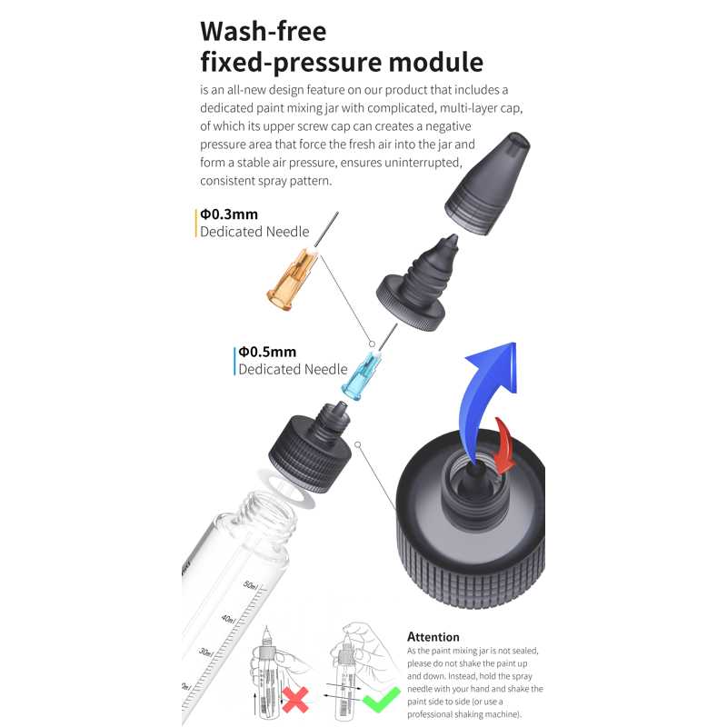 DSPIAE Wash-Free Airbrush