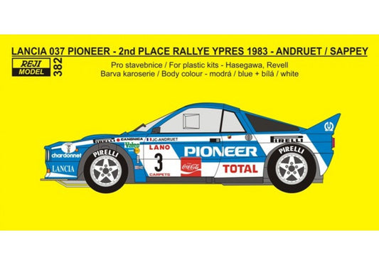 TRANSKIT LANCIA 037 PIONEER - YPRES RALLY 24 HOURS 1983