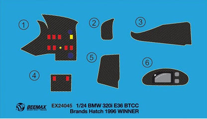 DETAIL SET UP BMW 320I E36 BTCC BRANDS HATCH 1996 WINNER