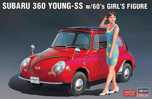 Subaru 360 Young-SS with 1960s Girl Figure