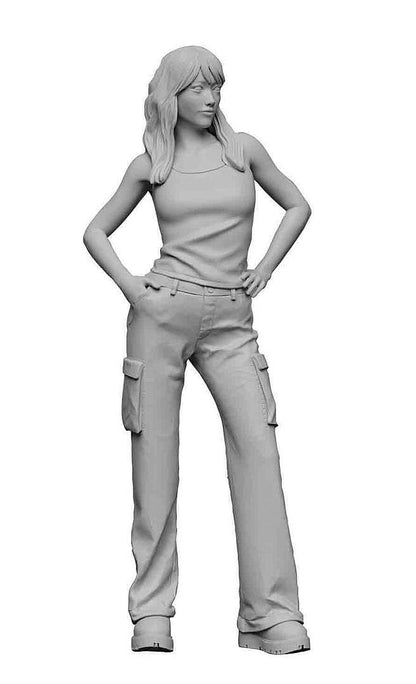 Nissan Sunny Truck Long Body W/ Female Figure