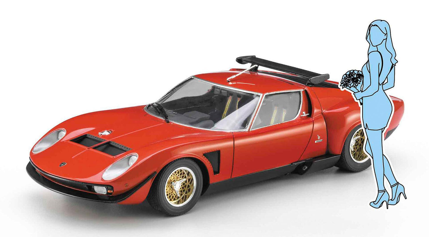 Lamborghini Jota SVR with Female figure