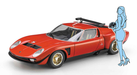 Lamborghini Jota SVR with Female figure