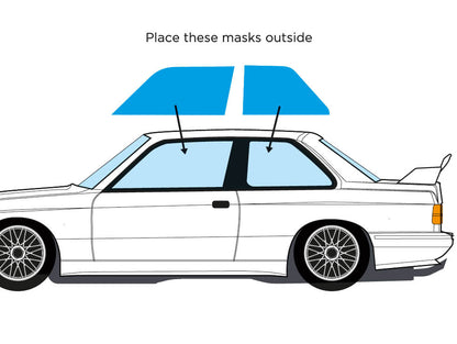 PAINT MASK FOR BMW M3 E30 BEEMAX KIT