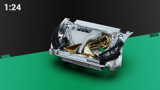 Transkit Toyota Yaris Rally1 Hybrid Engine set - 1/24 for BELKITS