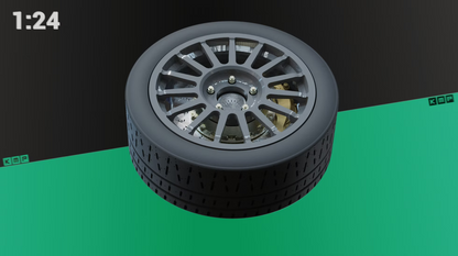 Toyota Yaris Rally1 Hybrid tarmac set 1/24 for BELKITS