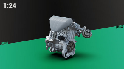 Transkit Toyota Yaris Rally1 Hybrid Engine set - 1/24 for BELKITS