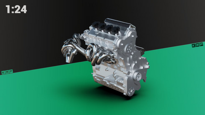 Transkit Toyota Yaris Rally1 Hybrid Engine set - 1/24 for BELKITS