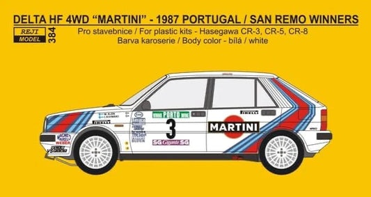 TRANSKIT LANCIA DELTA HF 4WD MARTINI - GAGNANTS DU RALLYE DU PORTUGAL / SAN REMO 1987 