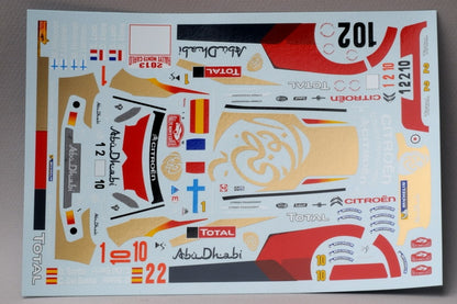 DECALS 1/43 CITROËN Ds3 Wrc - #3 - Rallysprint Kopna 2014 DECALS 1/43 CITROËN Ds3 Wrc - #3 - Rallysprint Kopna 2014