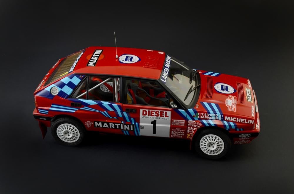 LANCIA DELTA HF INTEGRALE 16V RED MARTINI - 1989 RALLY SANREMO