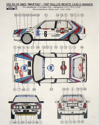 TRANSKIT LANCIA DELTA HF 4WD MARTINI - 1987 RALLY MONTE CARLO