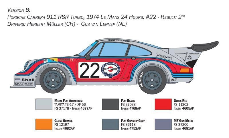 PORSCHE 934 RSR TURBO MARTINI - 24 HOURS LE MANS 1974