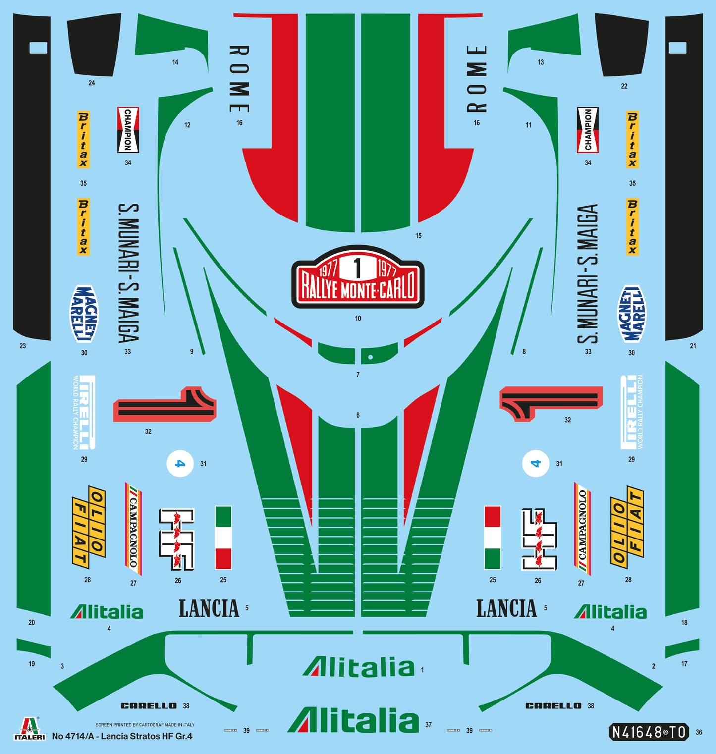 LANCIA STRATOS HF GR.4 - ALITALIA - MONTE CARLO RALLY 1977