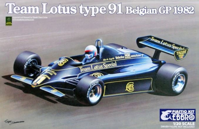 LOTUS FORD TYPE 91 - JOHN PLAYER SPECIAL - BELGIAN F1 GRAND PRIX 1982