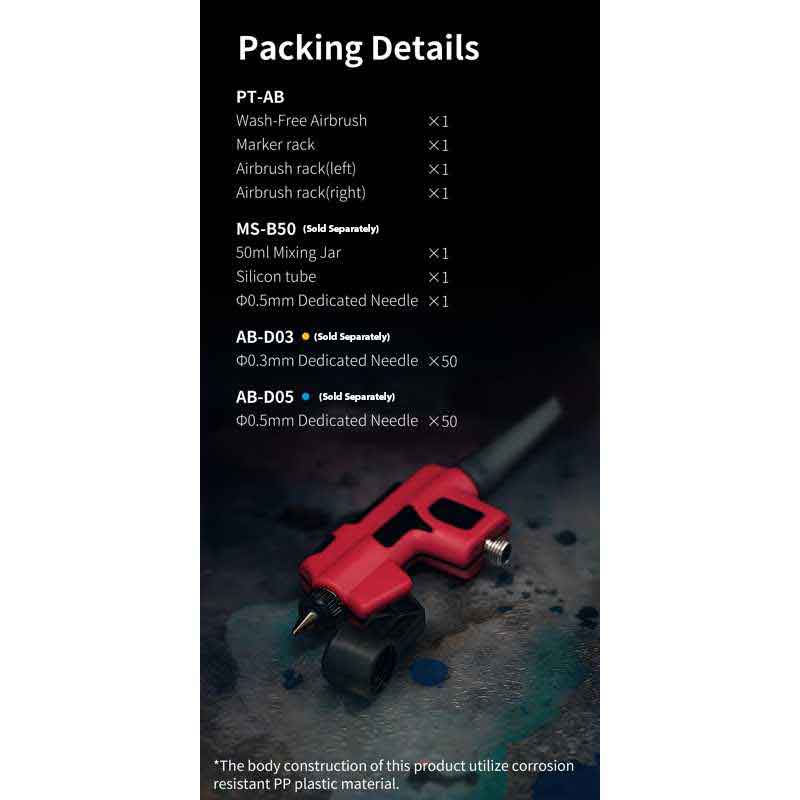 DSPIAE Wash-Free Airbrush