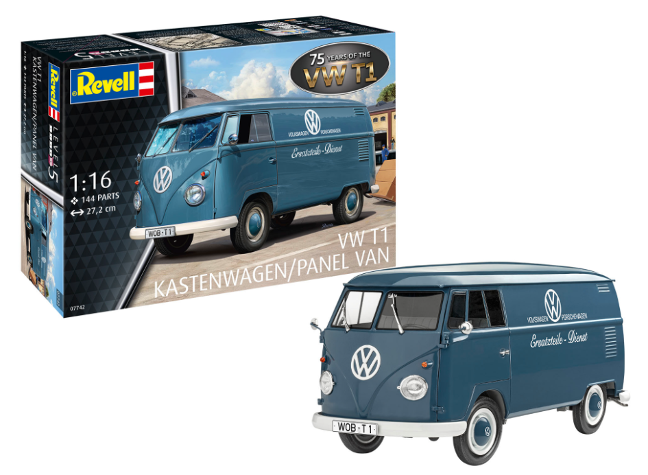 VOLKSWAGEN TRANSPORTER T1 PANEL VAN - 1/16 SCALE - 75º ANNIVERSARY