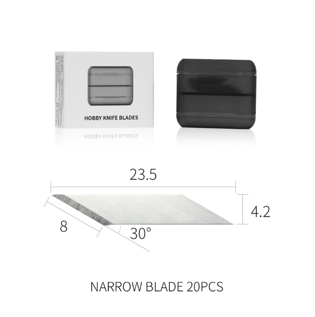 Aluminium alloy narrow blade hobby knife