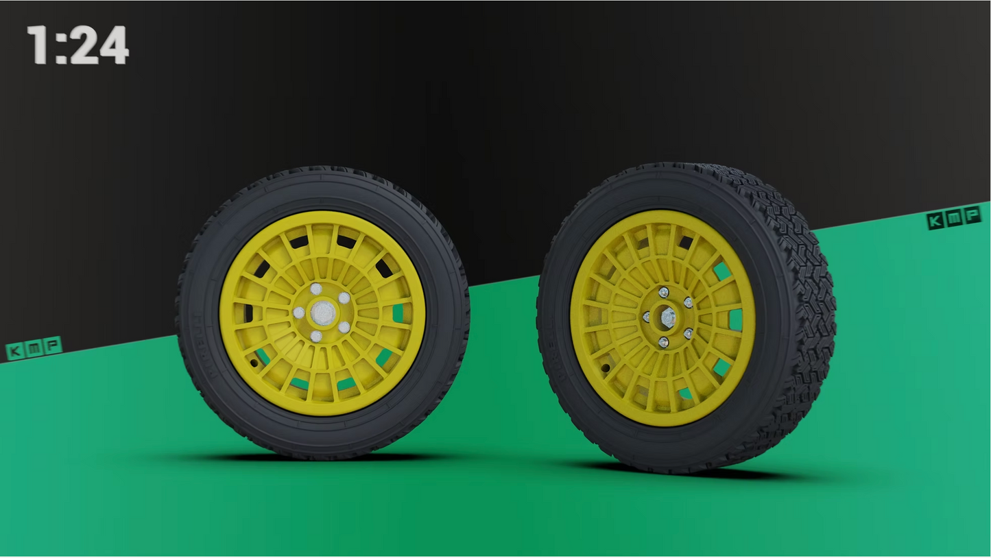 Lancia Stratos Safari rims set 1:24