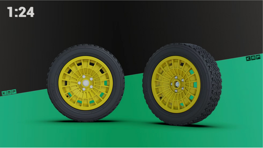 Lancia Stratos Safari rims set 1:24