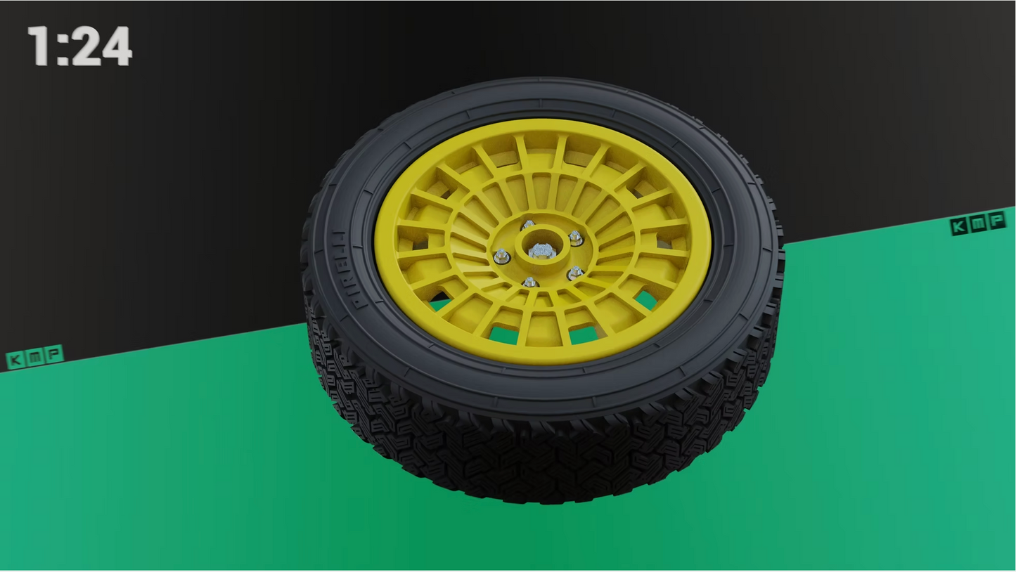 Lancia Stratos Safari rims set 1:24
