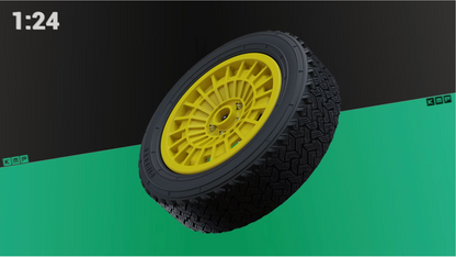 Lancia Stratos Safari rims set 1:24