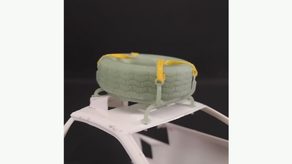 Peugeot 405 T16 Camel decals + spare tire 1:24