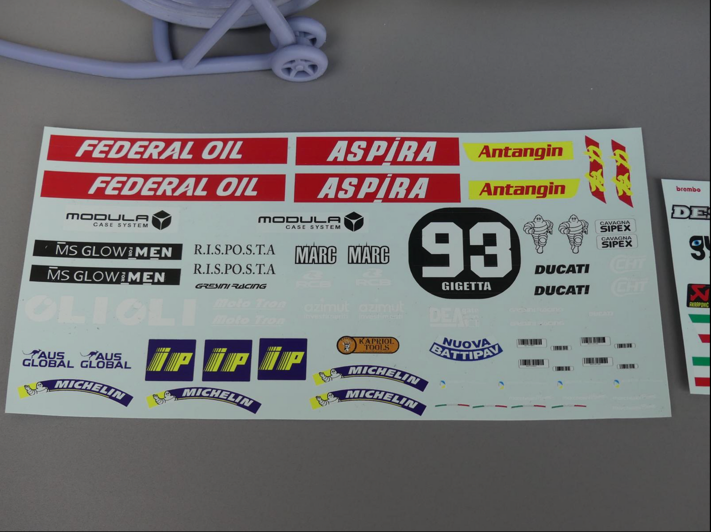 Ducati GP23 model kit 3D Printed  in 1/6 scale