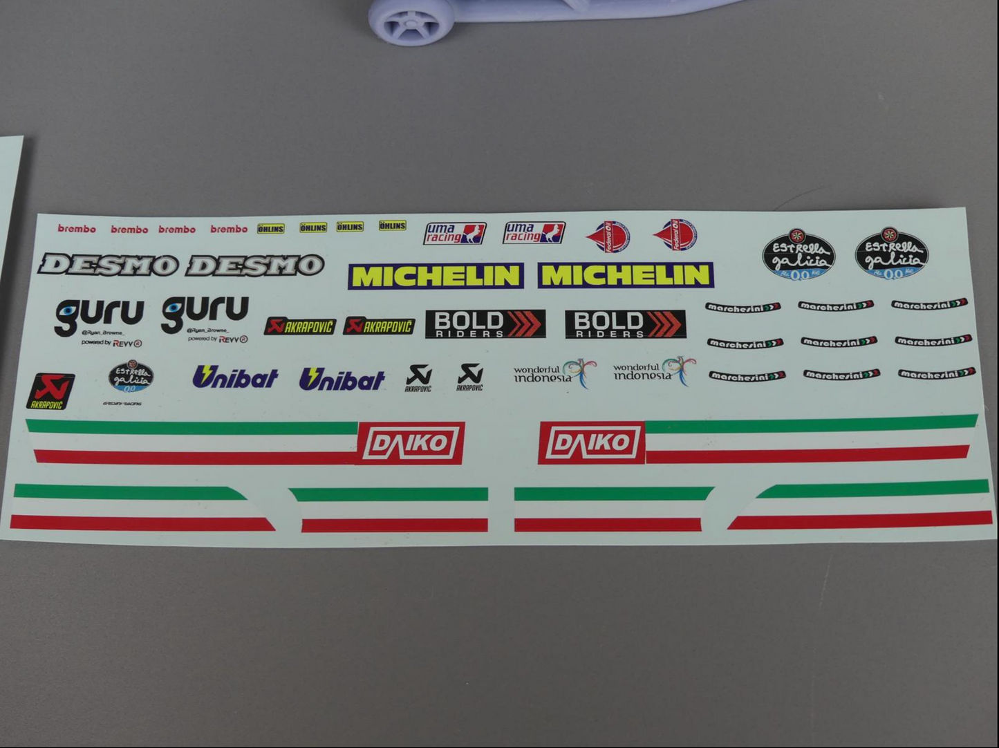 Ducati GP23 model kit 3D Printed  in 1/6 scale