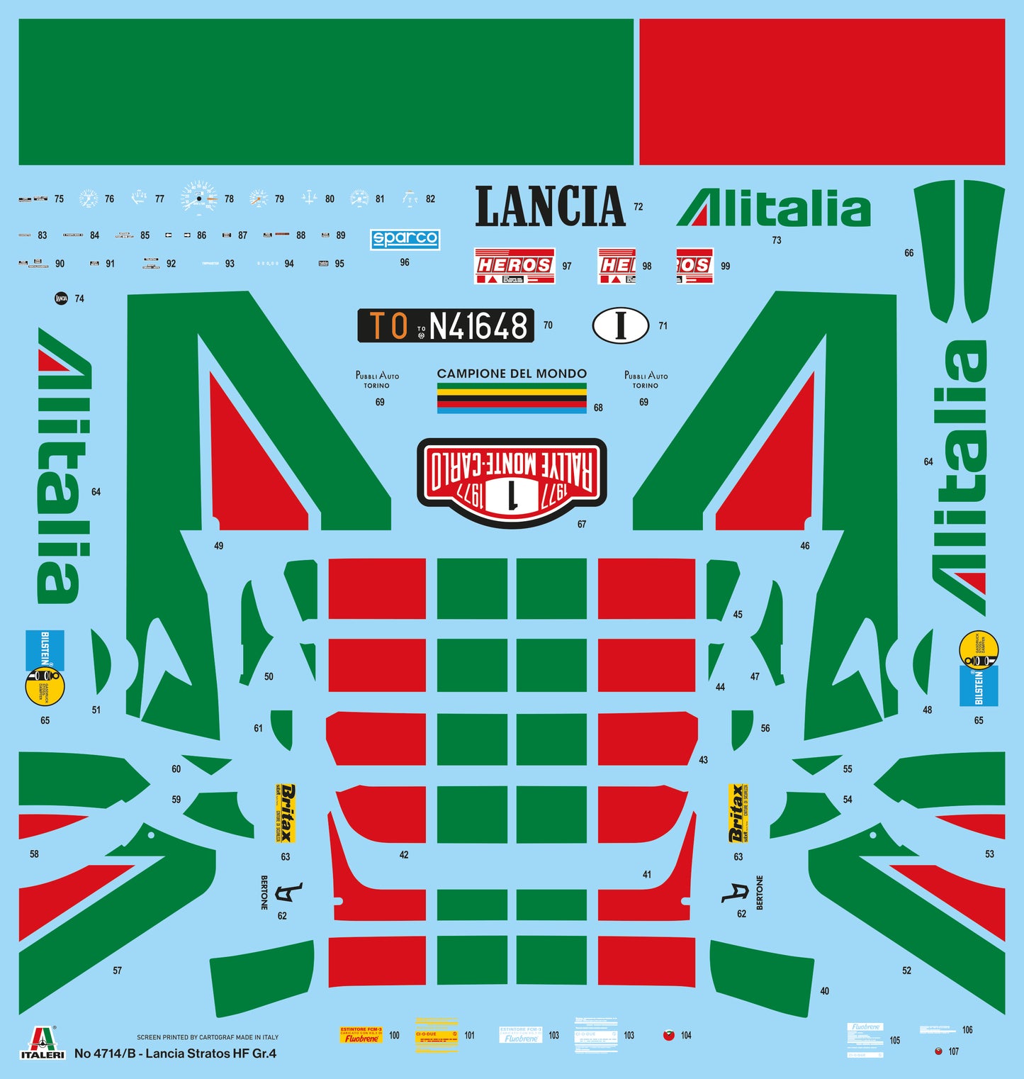 LANCIA STRATOS HF GR.4 - ALITALIA - MONTE CARLO RALLY 1977