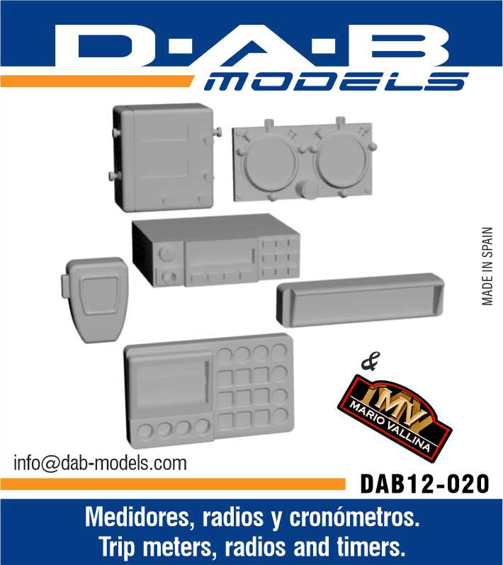 Trip meters, radios and timers Set Up