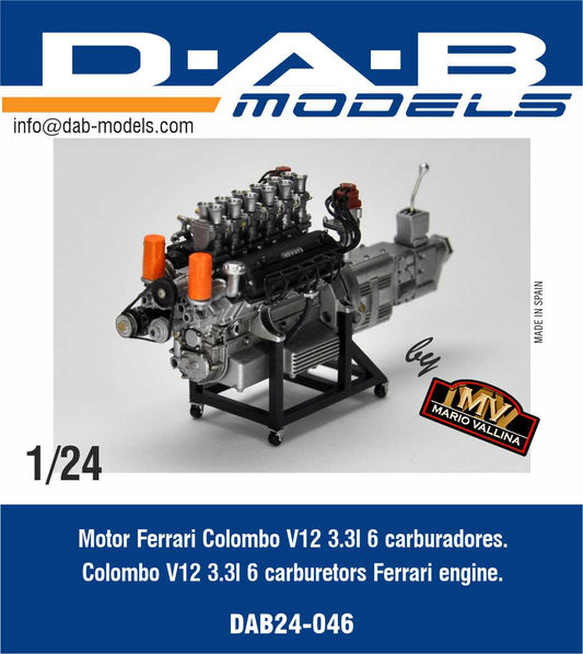 Ferrari Colombo V12 3.3L Engine 1/24