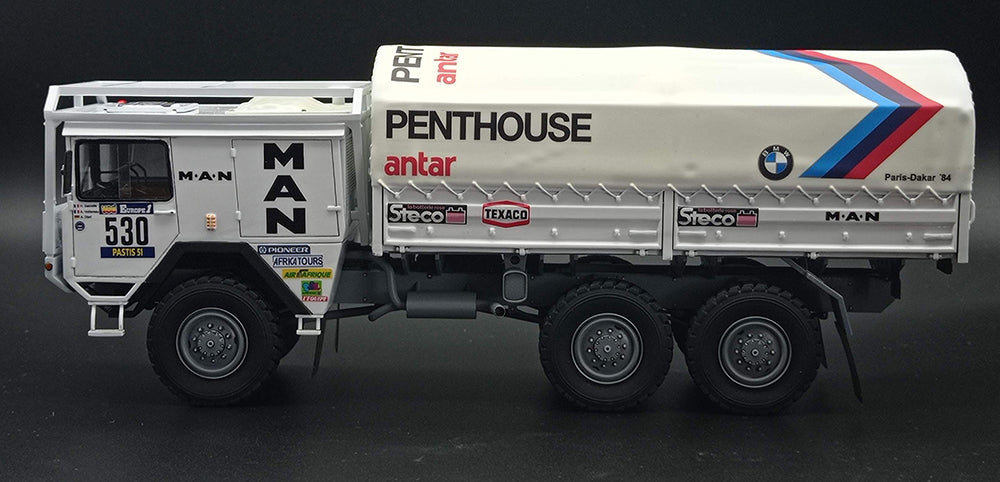 MAN 6X6 BMW ANTAR TEAM - PENTHOUSE - RALLY PARIS DAKAR 1984