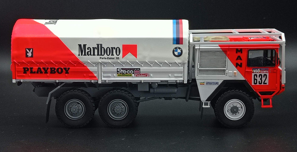 MAN 6X6 BMW PLAYBOY TEAM - MARLBORO - RALLY PARIS DAKAR 1985