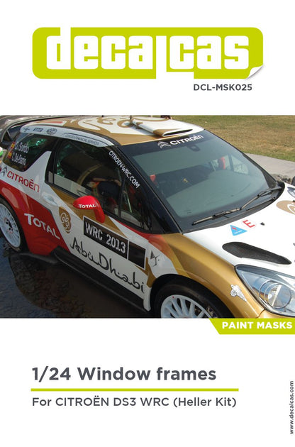 CITROEN DS3 WRC WINDOW FRAMES MASKS