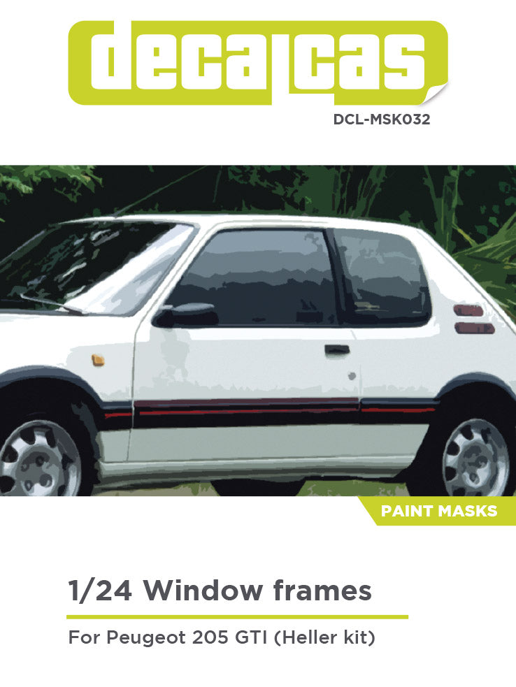 Peugeot 205 GTI - Window frames masks