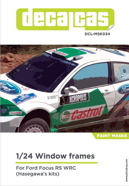 Ford Focus RS WRC - Window frames masks