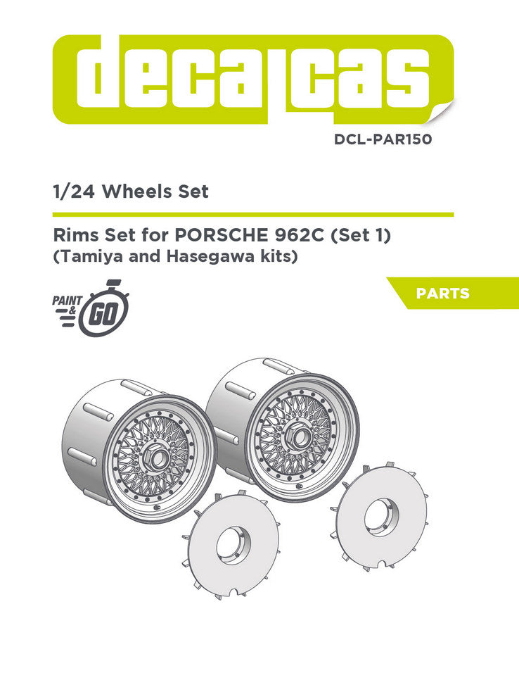 BBS rims and air vent for Porsche 962C