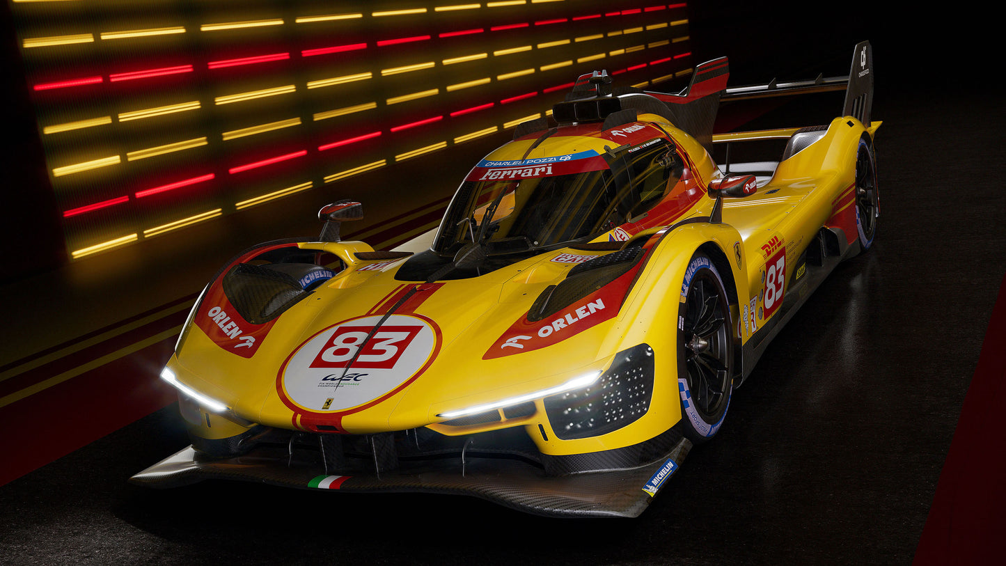 FERRARI 499P - AF CORSE TEAM - 24 HOURS LE MANS 2024 - YELLOW LIVERY