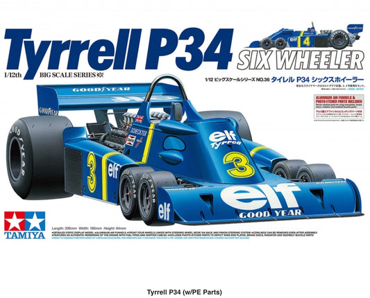 TYRRELL FORD P34 SIX WHEELS ELF - F1 GRAND PRIX JAPAN 1976 - BIG SCALE 1/12