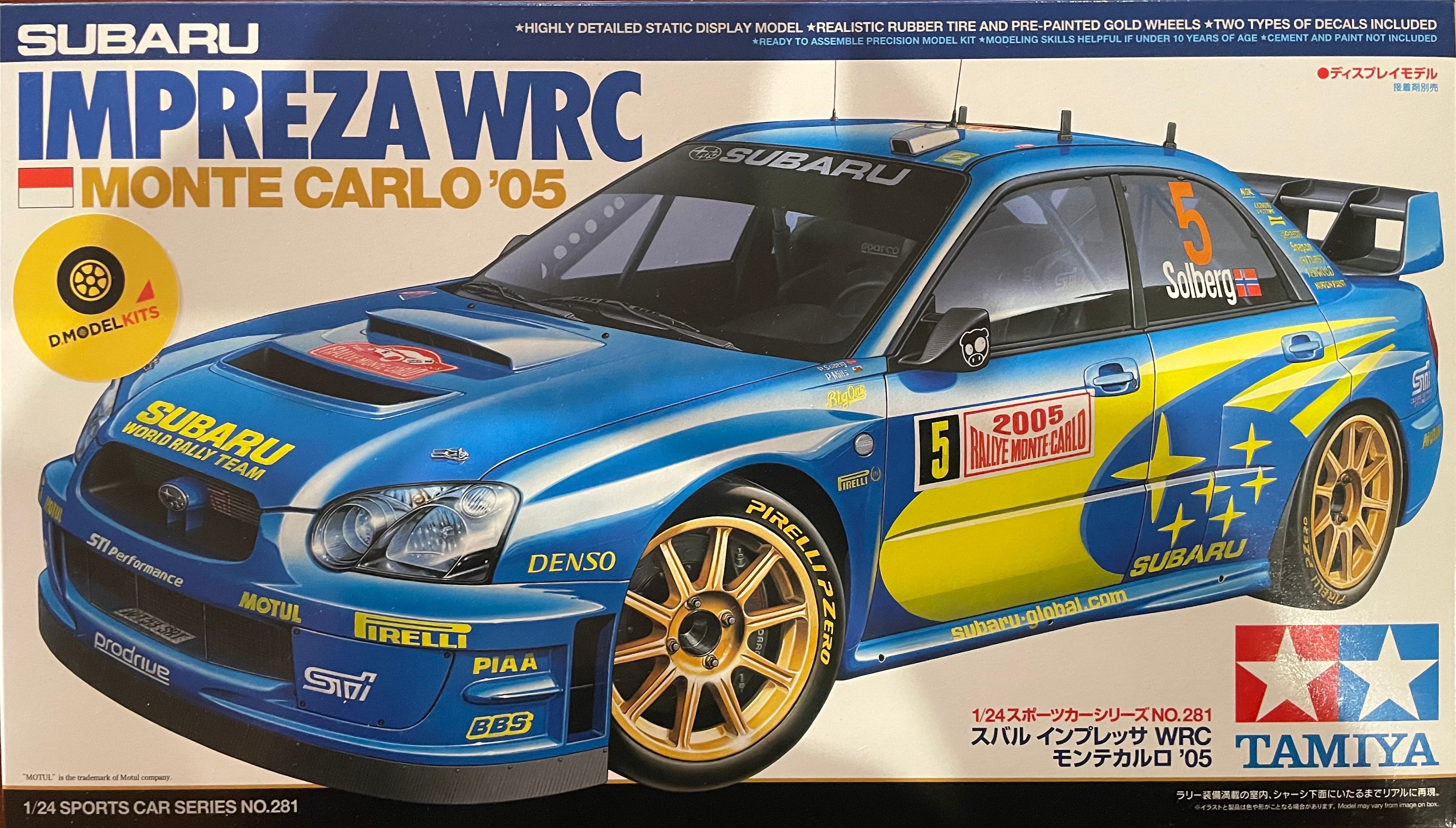 SUBARU IMPREZA WRC RALLY MONTE CARLO 2005 dmodelkits