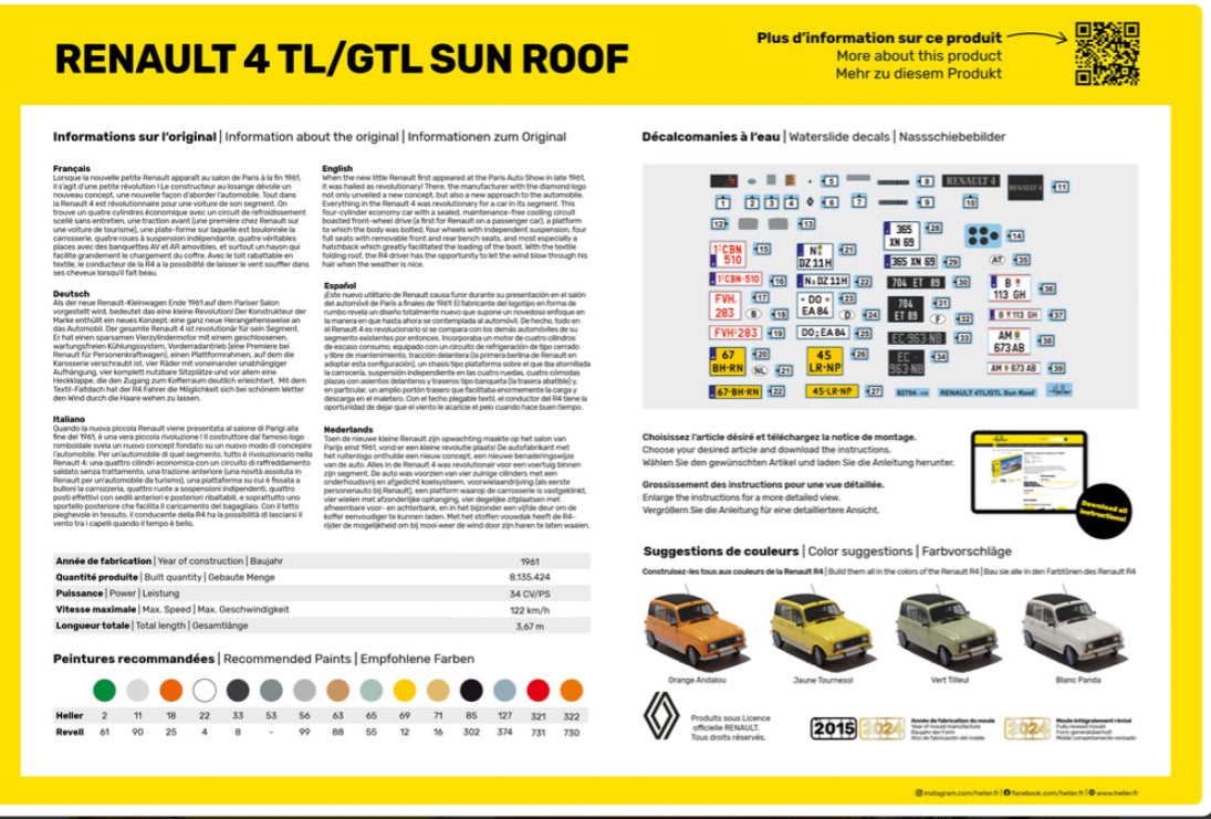 RENAULT 4L TL/GTL SUNROOF