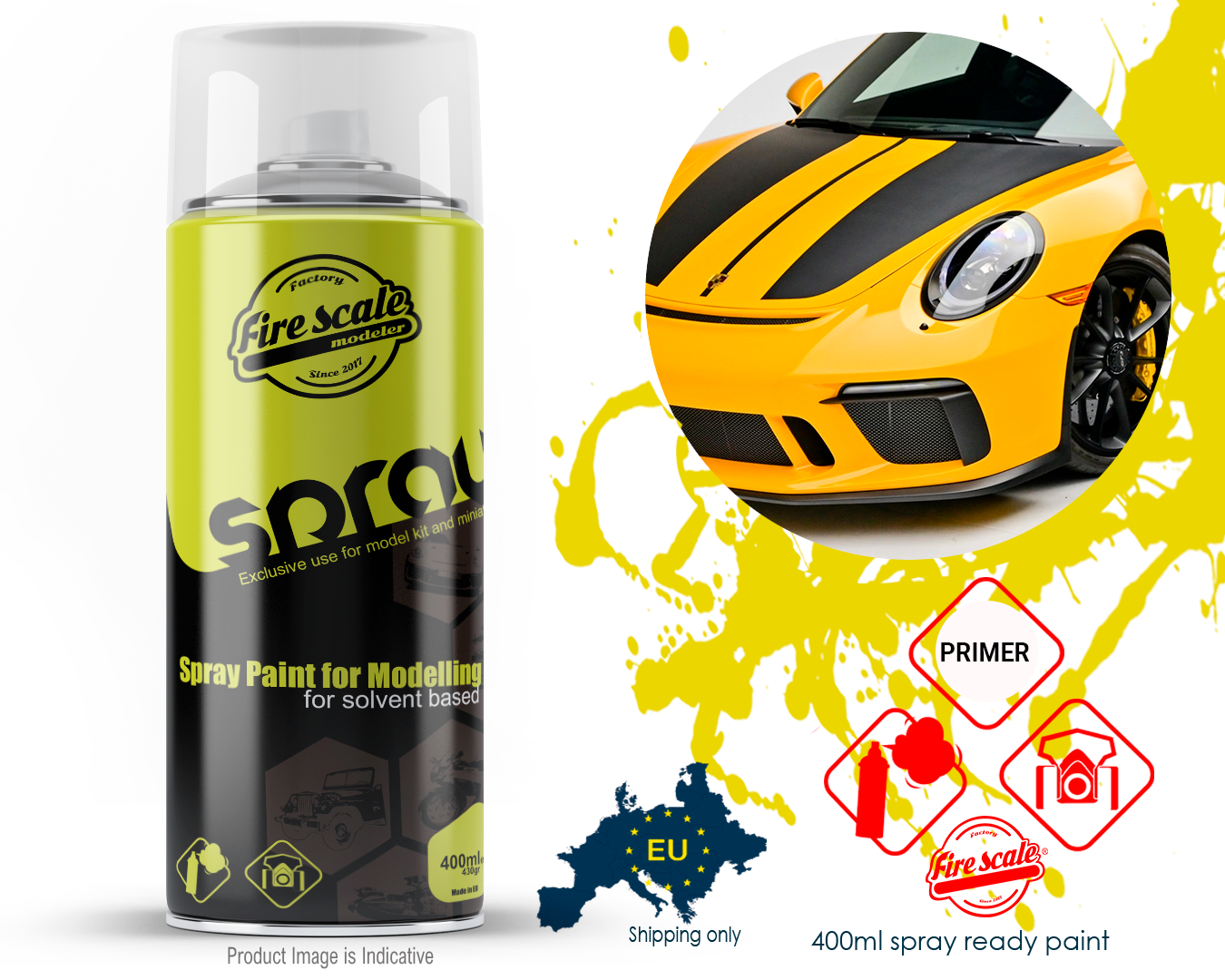 Porsche Signal Yellow 400ml