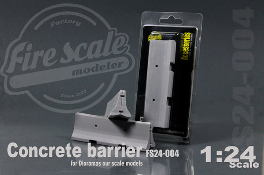 Concrete Barrier 1:24 Scale