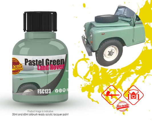 Pastel Green Land Rover