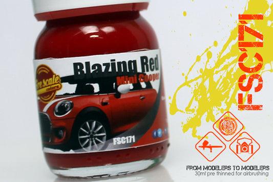Blazing Red Mini Cooper