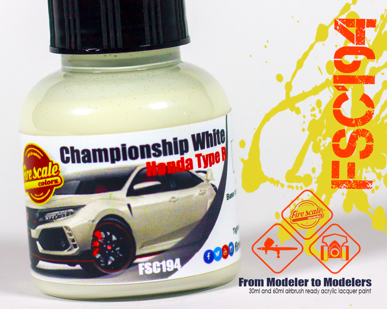 Championship White Honda Type R