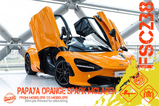 Papaya Orange Spark McLaren + Base Color