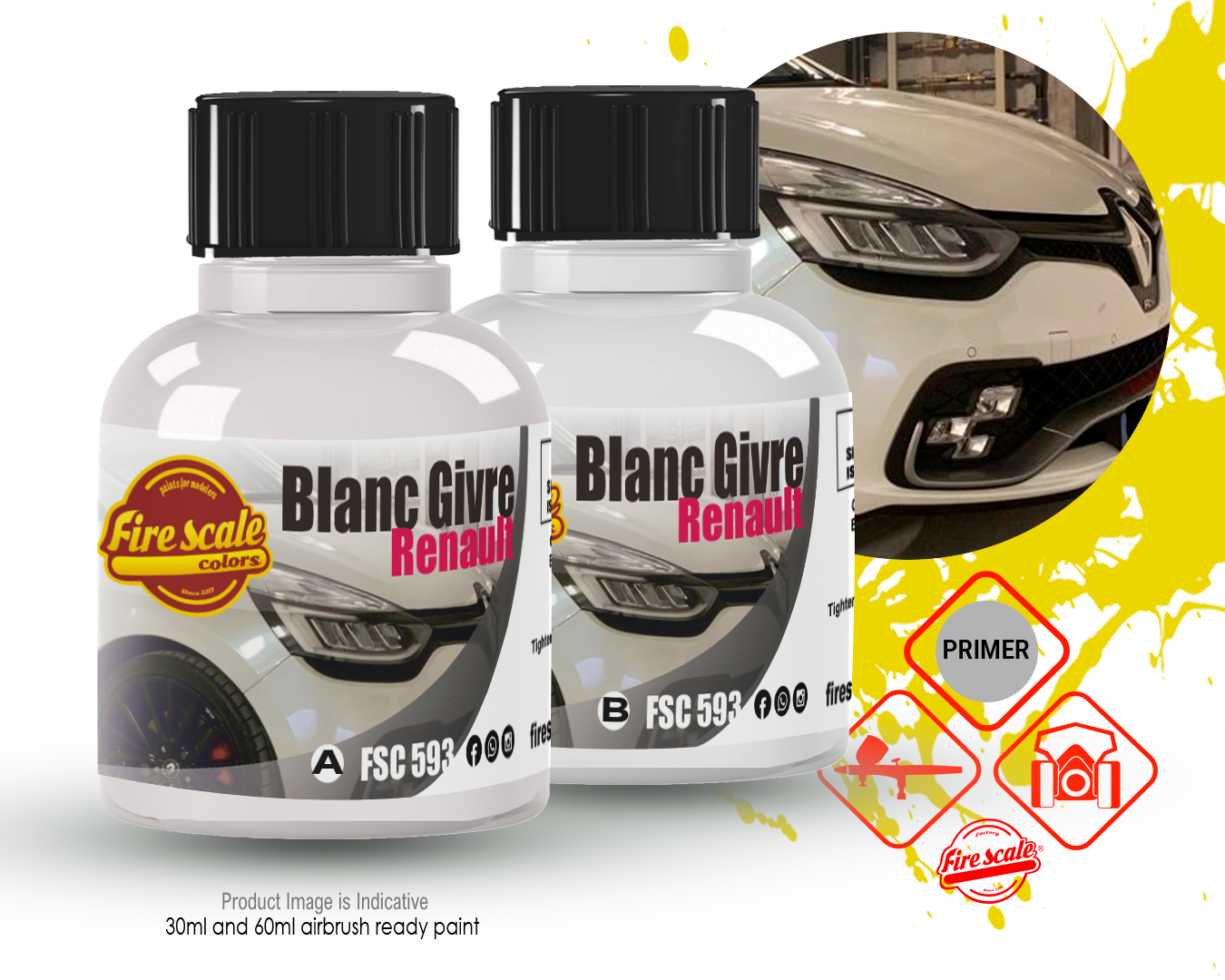 Blanc Givre Renault + Base Color